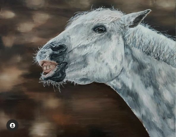 Sprzedam portret konia ( farby olejne )