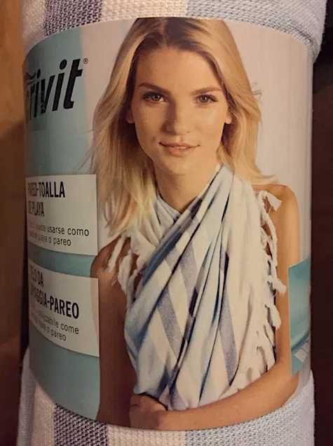 Lindo Páreo Toalha de Praia com Etiqueta