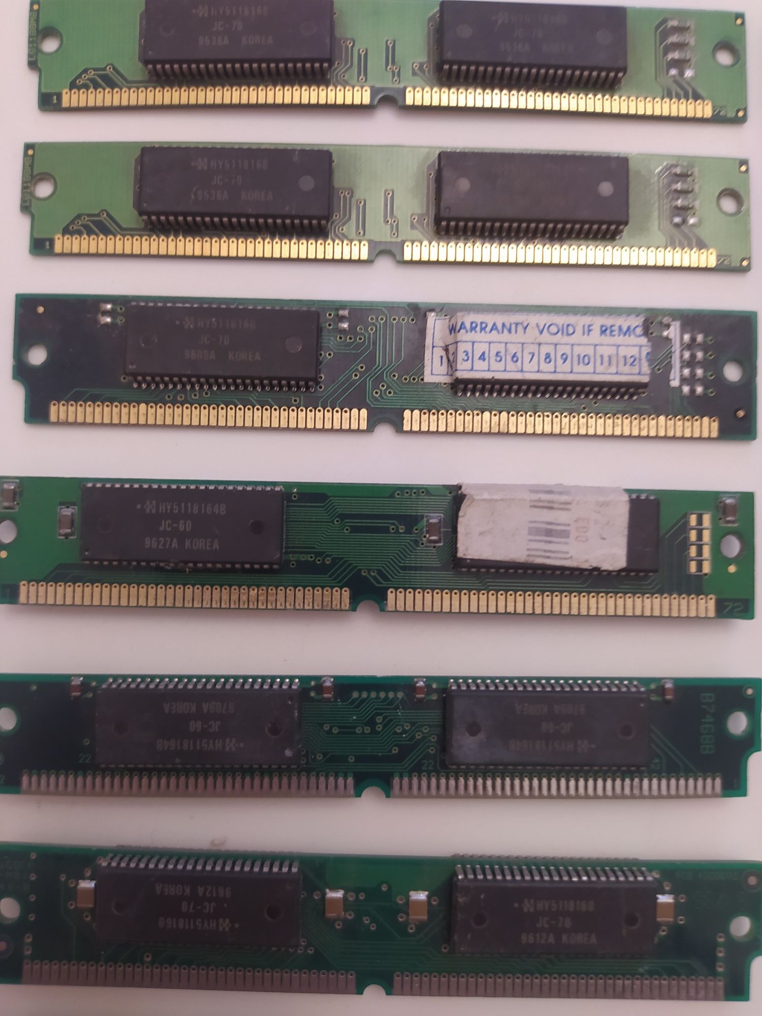 Стара ретро память ОЗУ RAM simm dimm