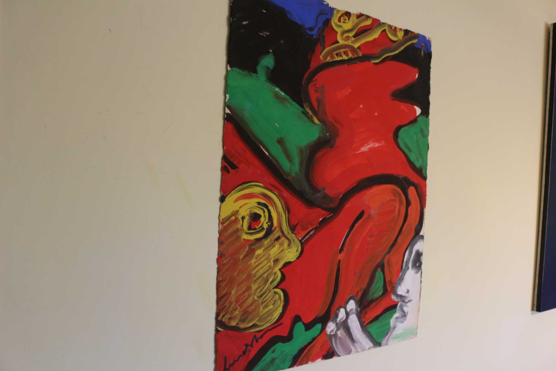 Pintura BENGT LINDSTROM Óleo s/ papel Assinado e Certificado 76x56,5cm
