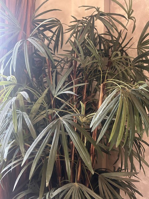 Planta artificial com vaso grande
