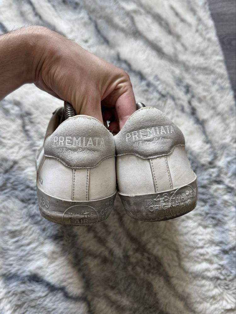 Кросівки кеди Premiata White Edition Leather