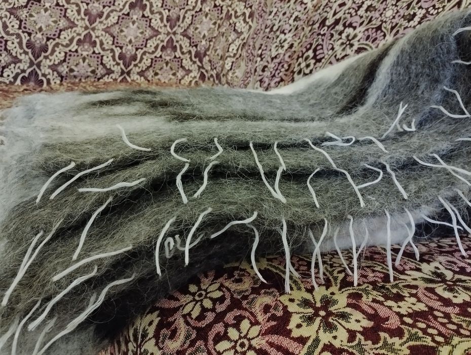 Карпатський Теплий плед шерстяний гуцулький ліжник з овечої шерсті Ліж