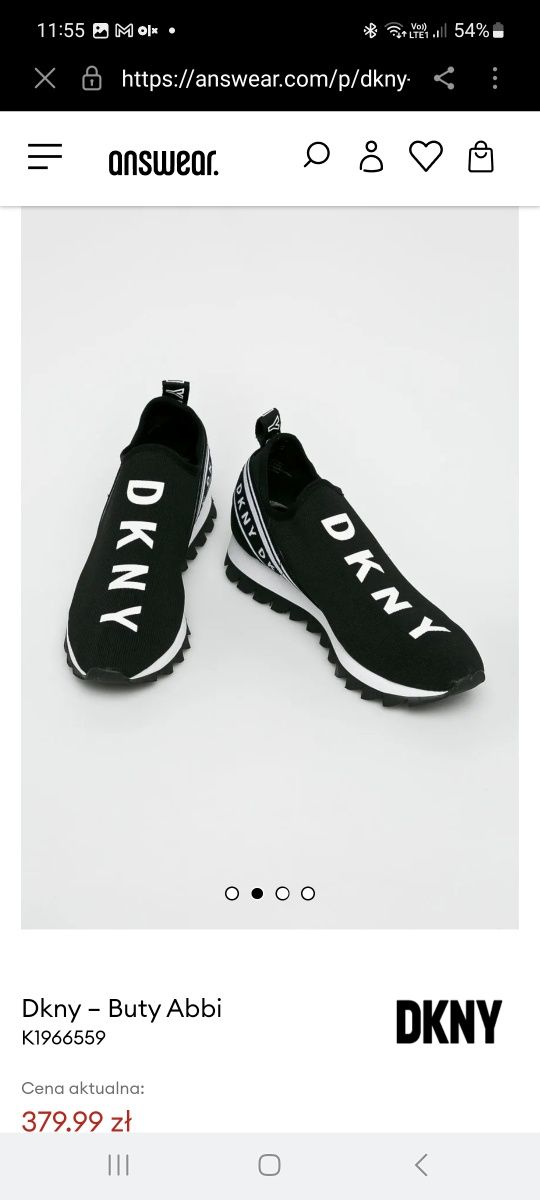 Buty sneakersy dkny