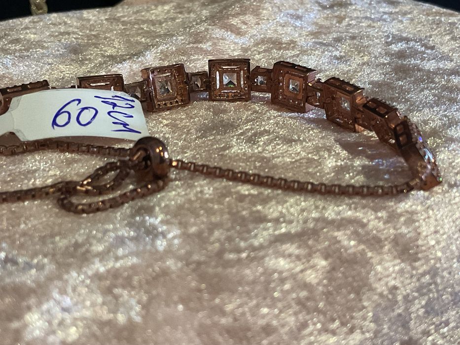 Pulseira prata com banho de ouro 24 cm/ Mais anúncios abaixo