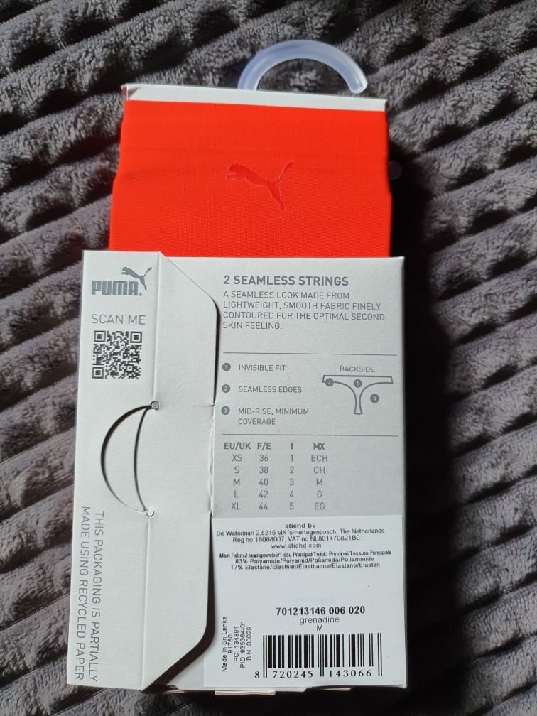 Majtki Stringi Puma Rozmiar M 2pak