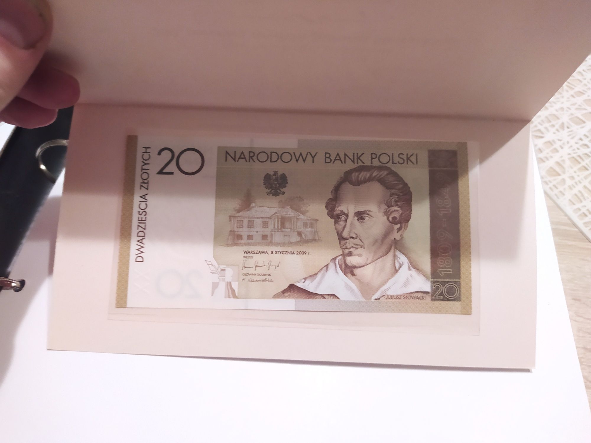 20 złotych Juliusz Słowacki Banknot kolekcjonerski