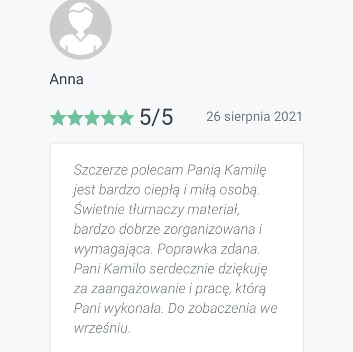 Nie wpuszczam na lekcje bez zadania domowego, 50 pozytywnych opinii