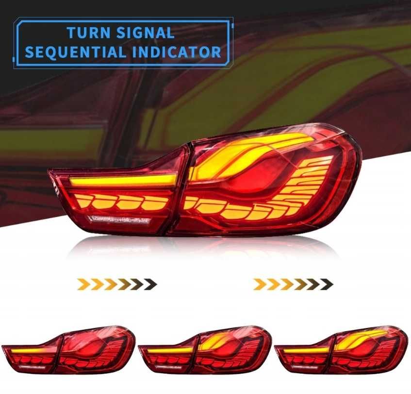 Lampy Tylne OLED GTS CS BMW F32 F33 F36 F82 M4  RED / SMOKE