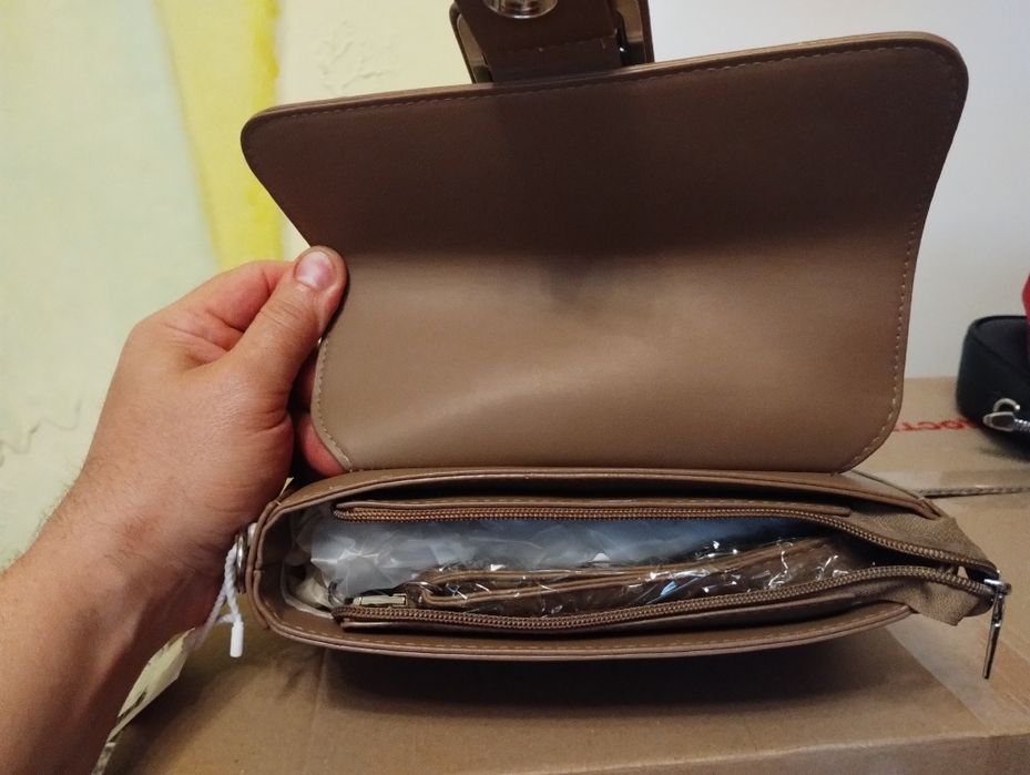 Клатч коричневий