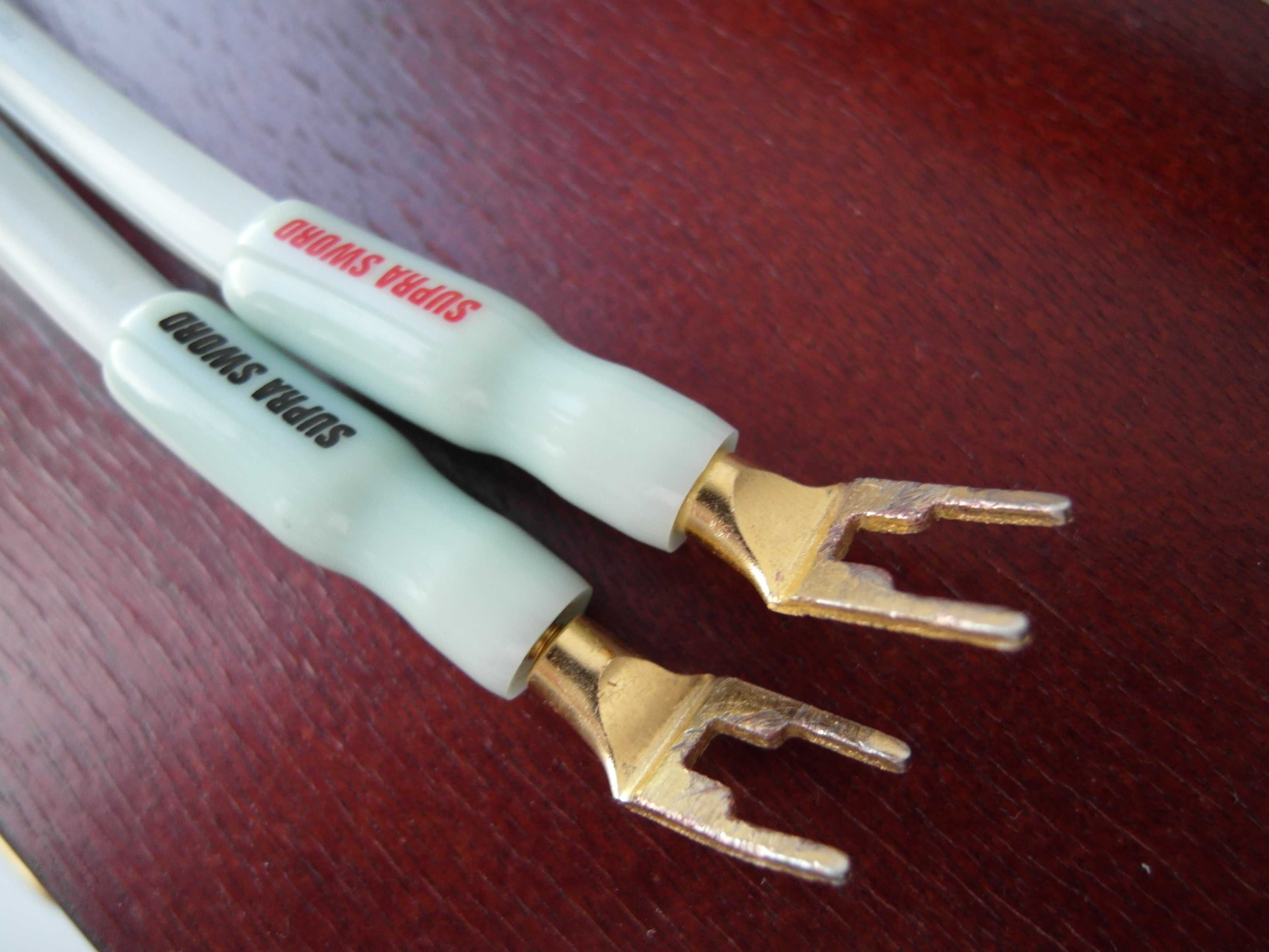 SUPRA SWORD kable głośnikowe audiofilskie 2x2m
