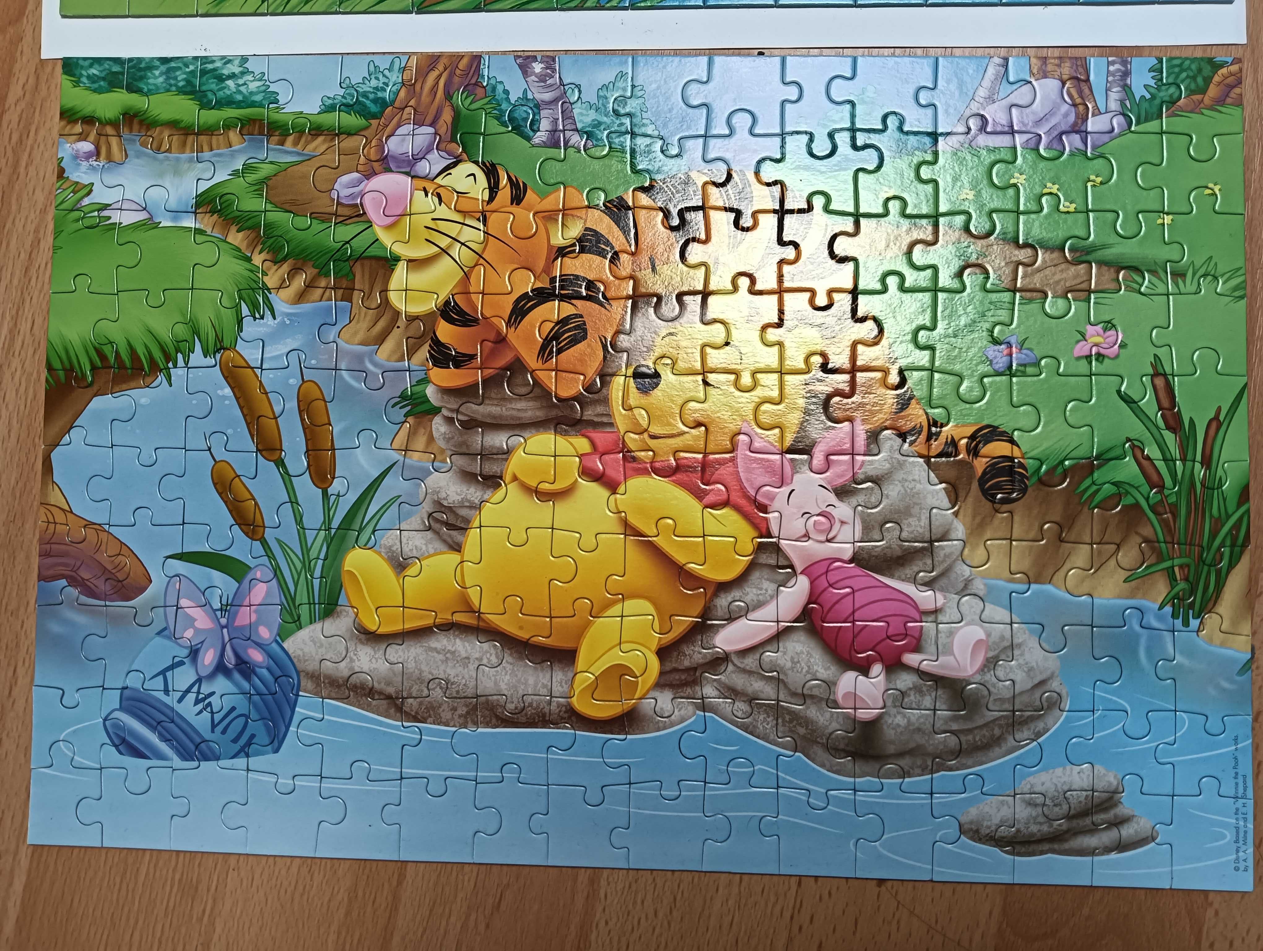 Puzzle Kubuś Puchatek 3szt. 160 elementów