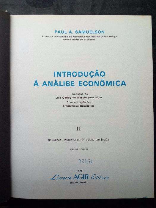 Paul A. Samuelson - Introdução à Análise Econômica