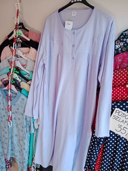 Koszula nocna. Frotka. Ocieplana.