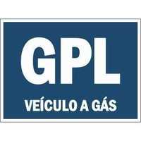 Dístico GPL Azul Autocolante Vinheta + envio GRÁTIS!