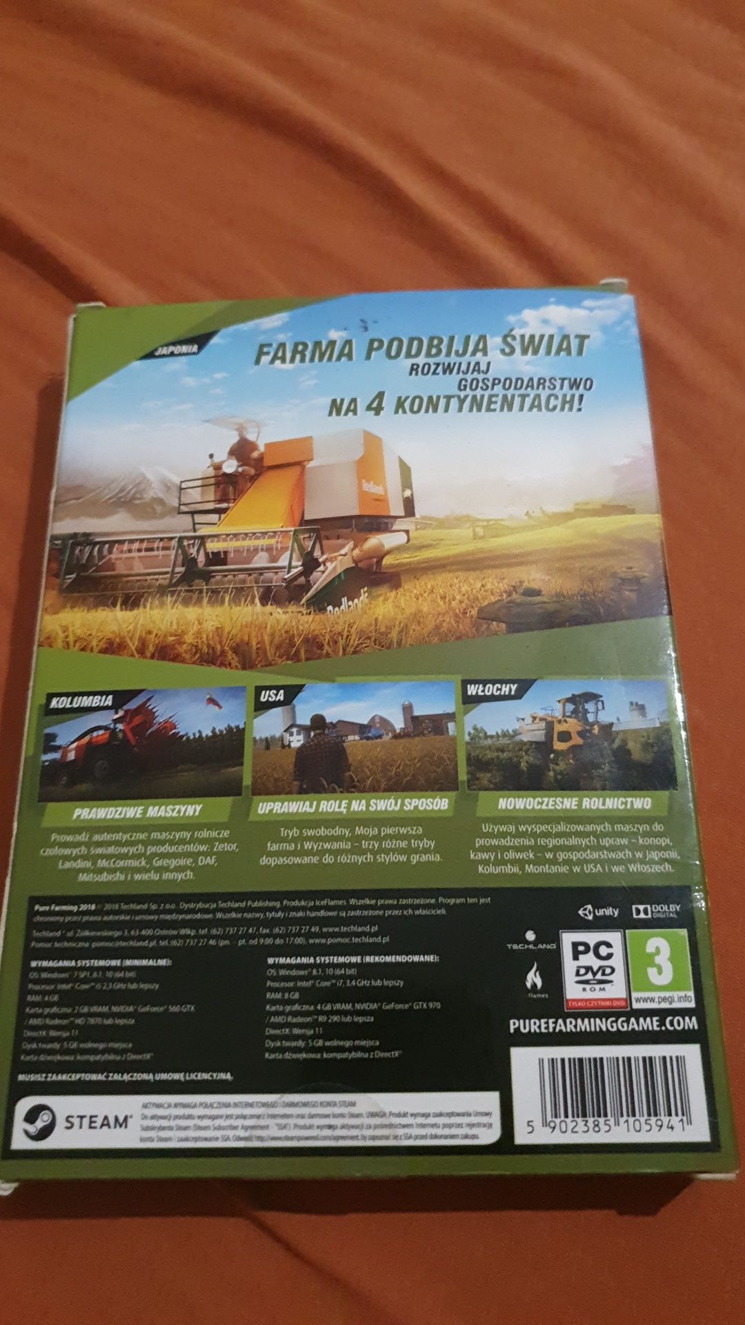 Pure farming 2018+dodatek mapa niemiec NOWA