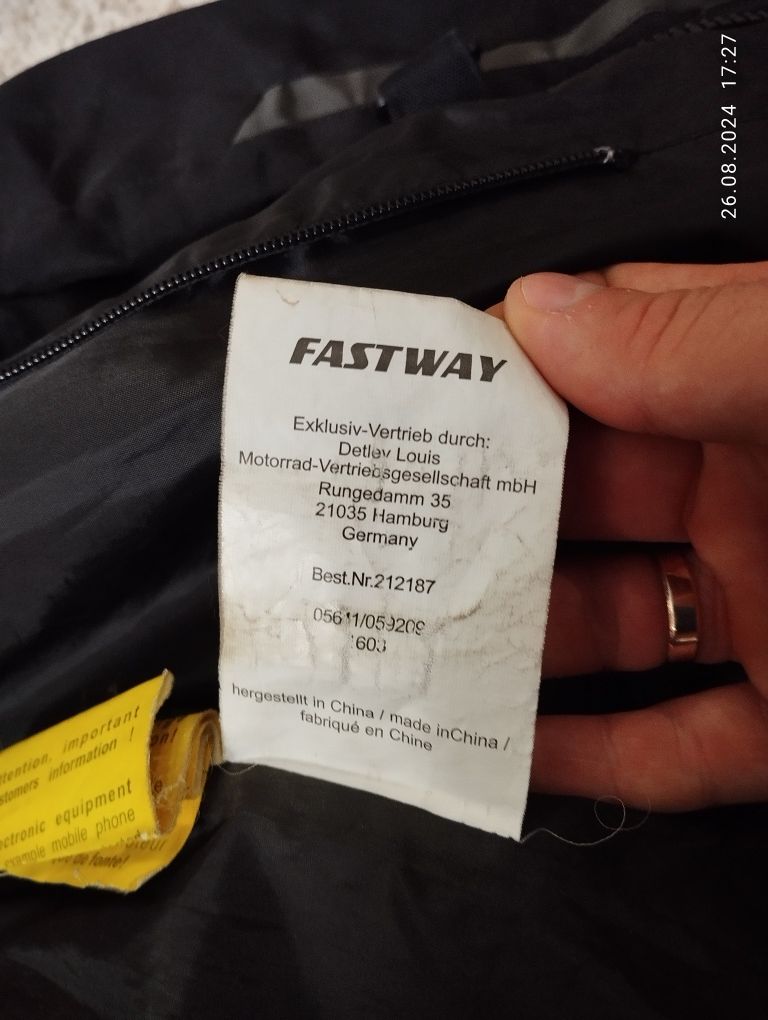 Мужская Мото куртка Fastway L размер