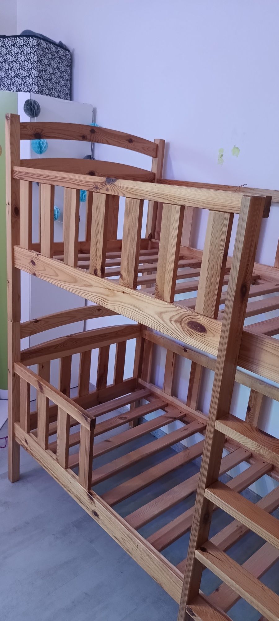 Łóżko piętrowe 160x80 z materacami