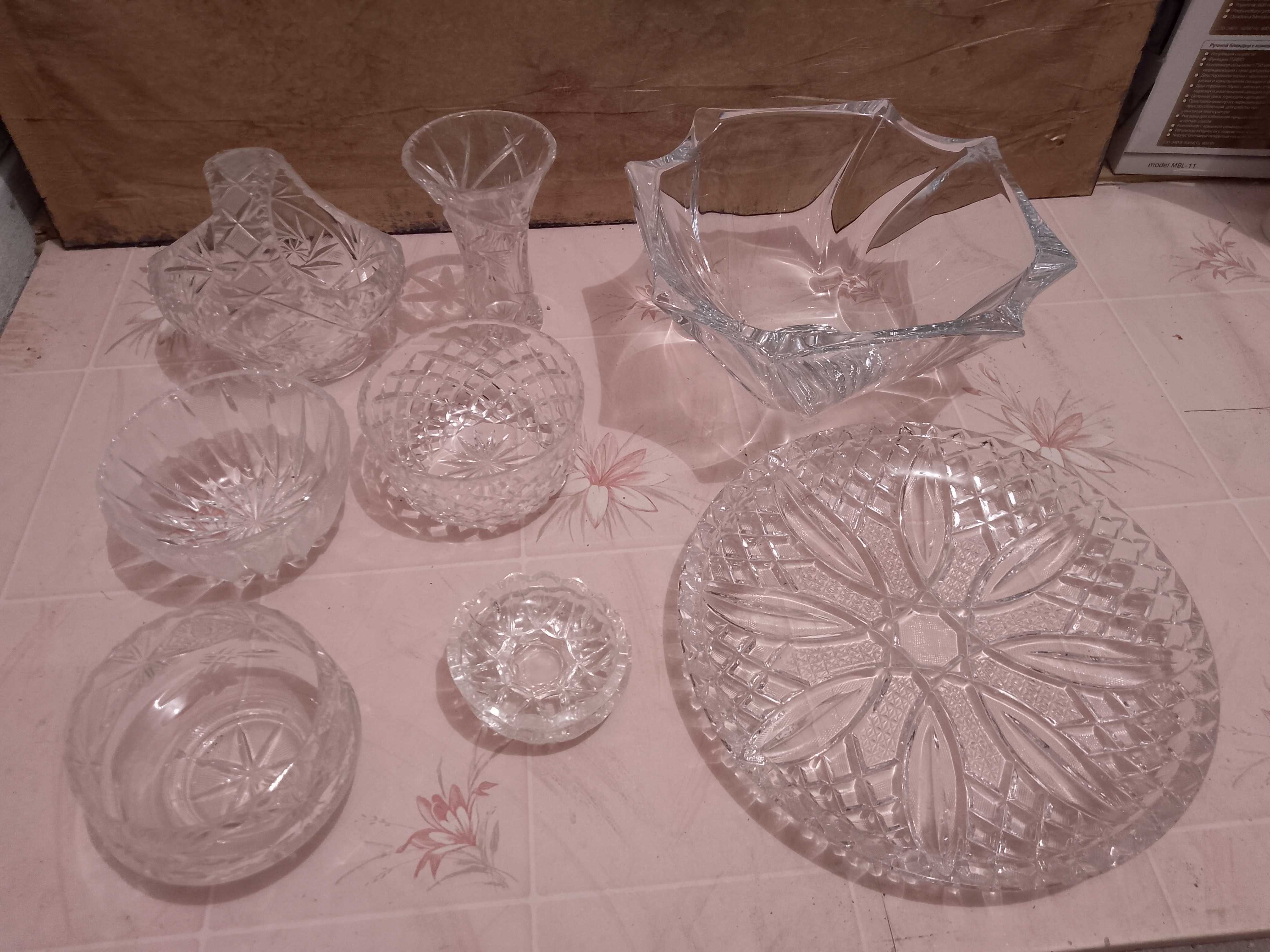Kryształy i talerze dekoracyjne - lata 70-80.