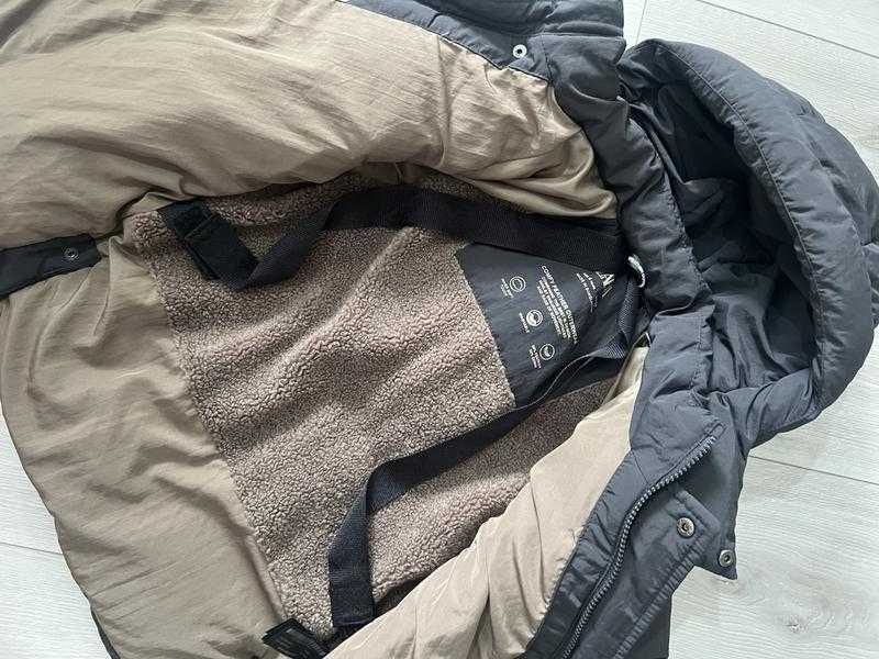 Дитячий теплий пуховик Zara дитяча зимова куртка подовжена зара 116 см