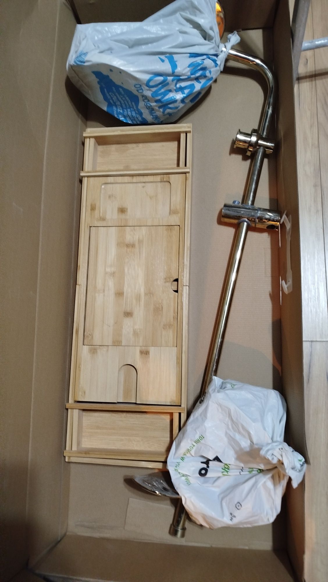 Armatura prysznicowa z deszczownicą
