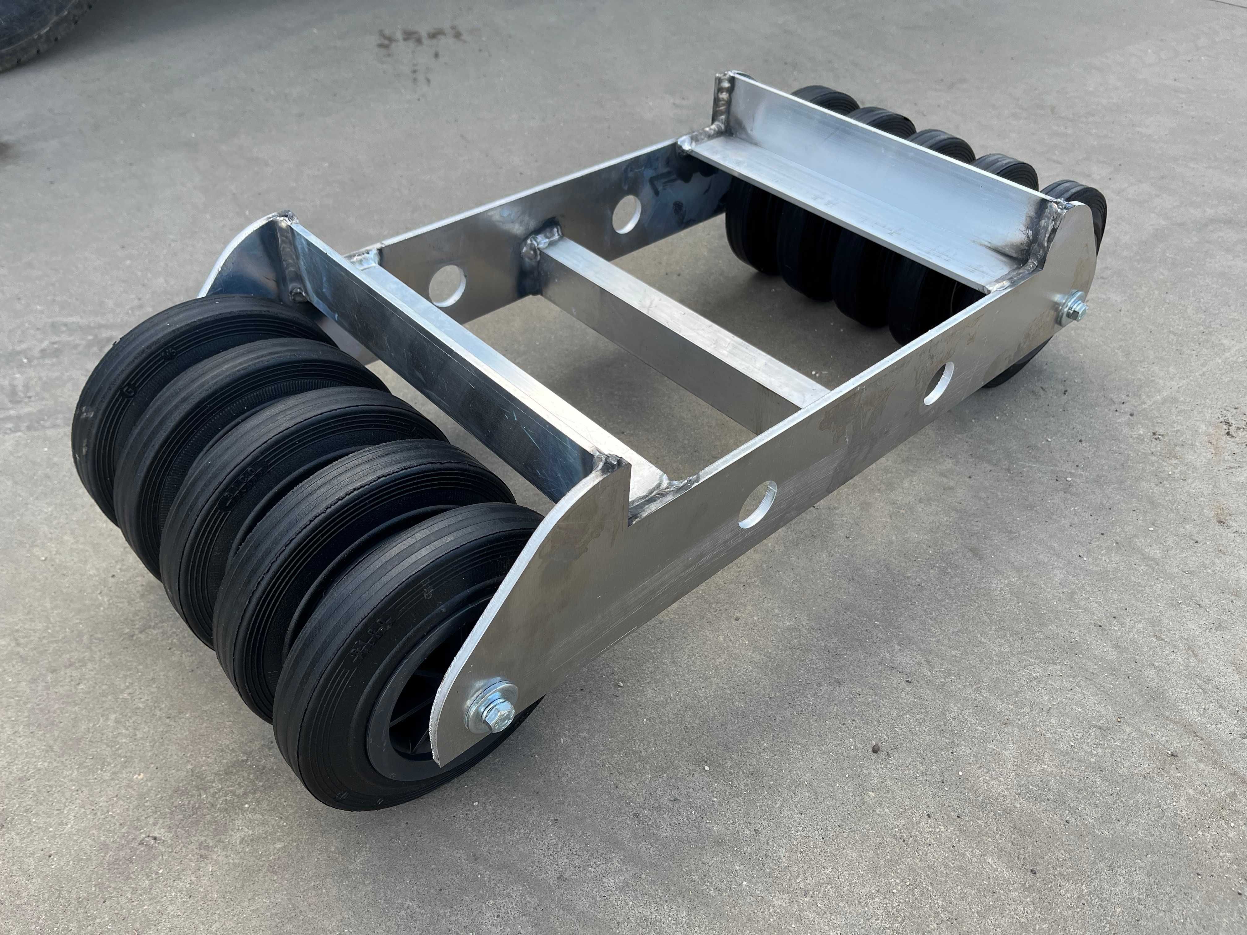 Rolka Wózek Transportowy Aluminiowy Pod Koło Próg Lekki 12kg