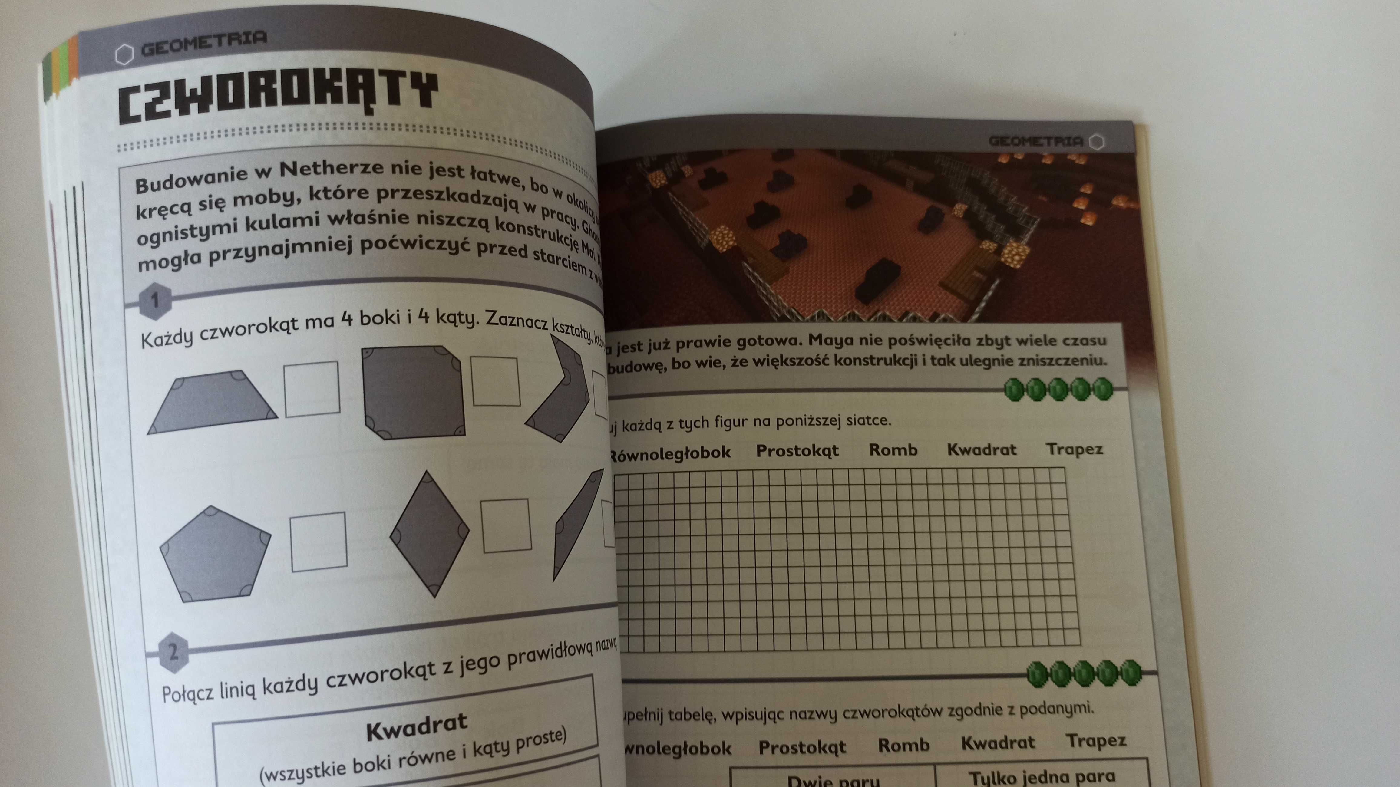 Minecraft – Matematyka MeGa zadania  dla dzieci 10+