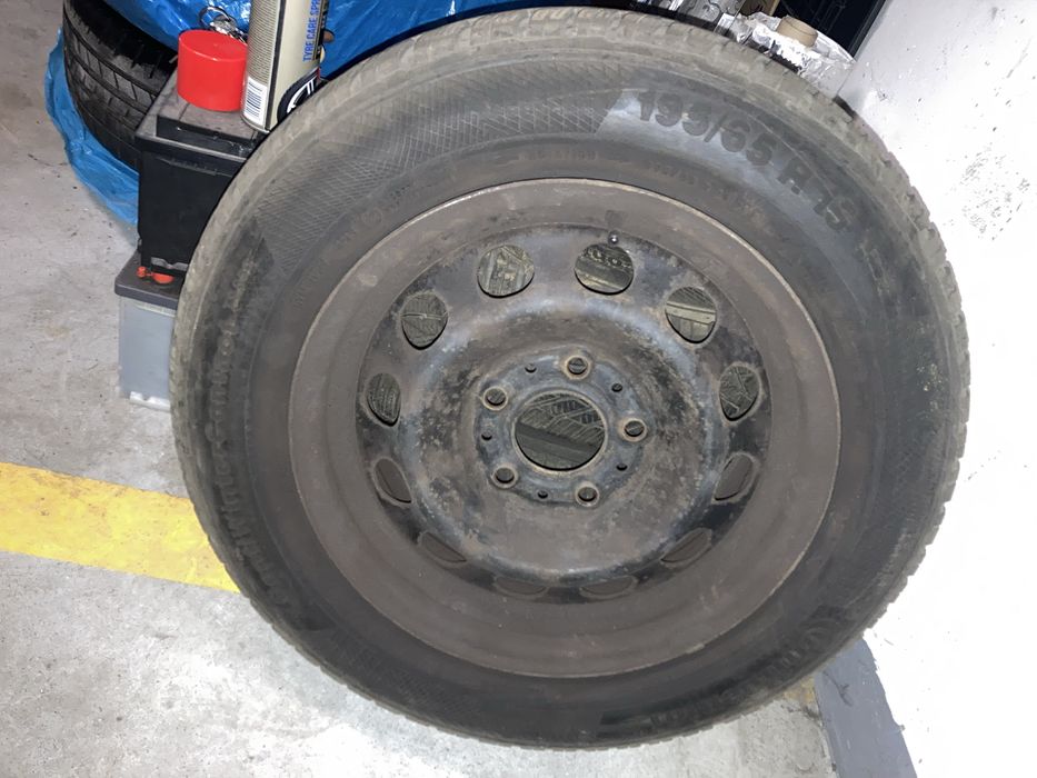 Koła komplet 4sztuki BMW 5x120 opony zimowe felgi stal 195/65 r15