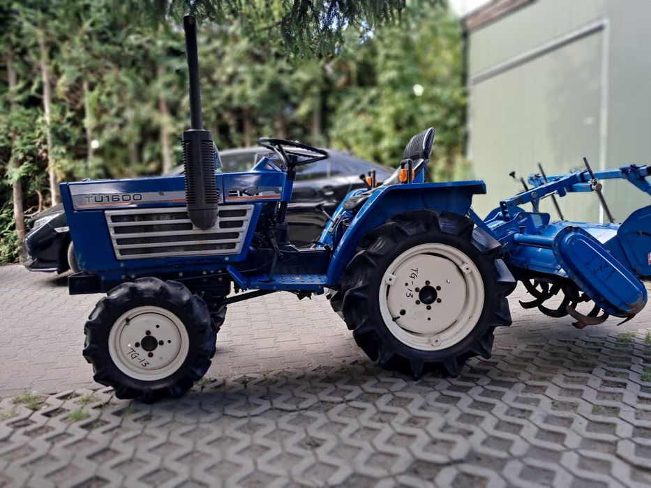 traktorek ISEKI TU 1600 z glebogryzarką, zadbany