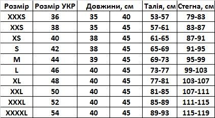 Юбка шорти в складку біла. Всі розміри