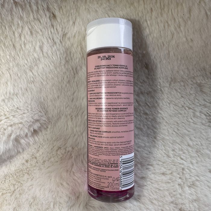 EVELINE Tonik esencja do twarzy odbudowujący 5% peptydy 200 ml