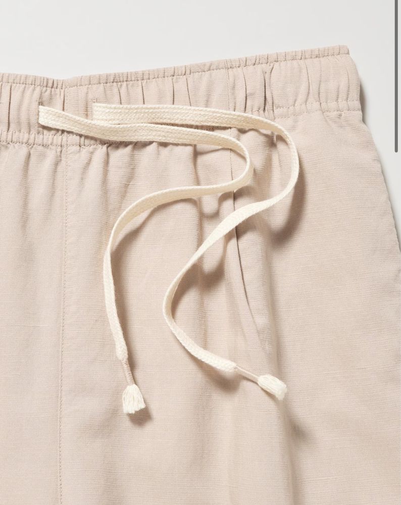 (M, L) Uniqlo брюки з суміші льону лляні штани лляні брюки