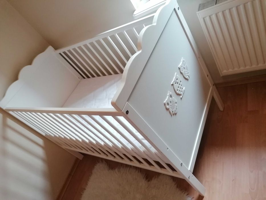 Łóżeczko niemowlęce Klupś 120x60 z materacem