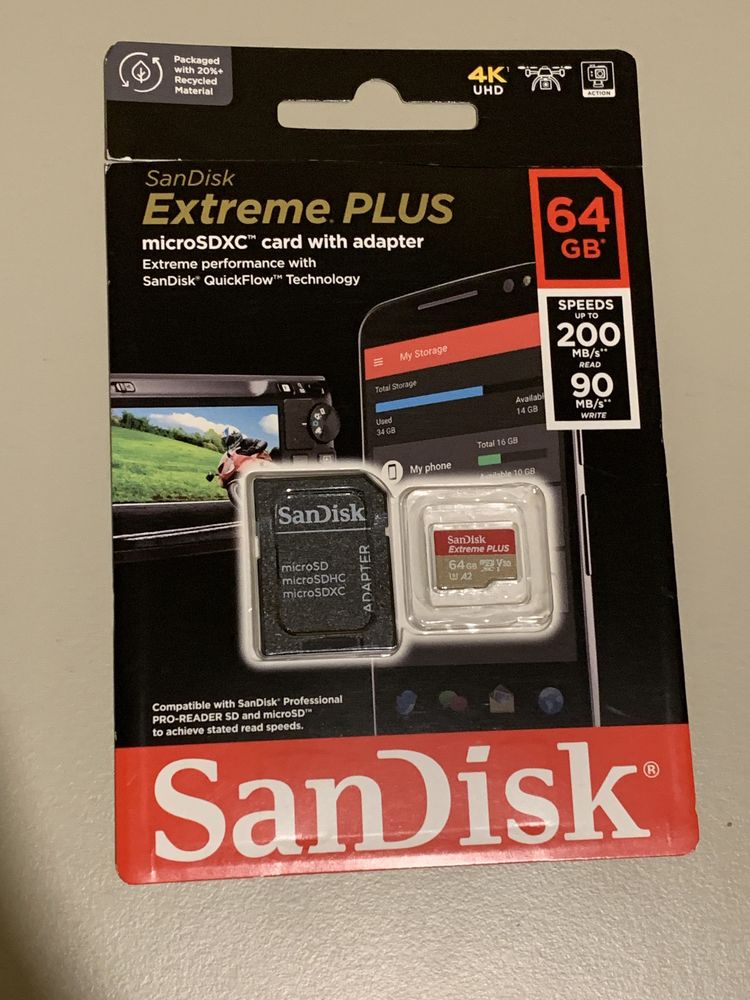 Karta SD SanDisk Extreme Plus z adapterem