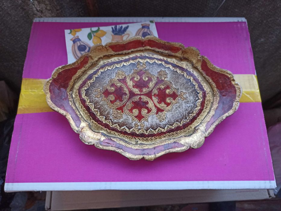 Поднос дерево винтаж Италия Флоренция.Оригінал 100% з Firenze.
