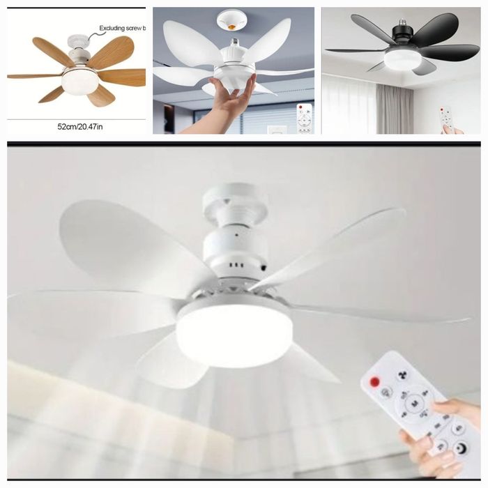 Вентилятор лампа 52см 40Вт стельовий люстра светильник потолочный