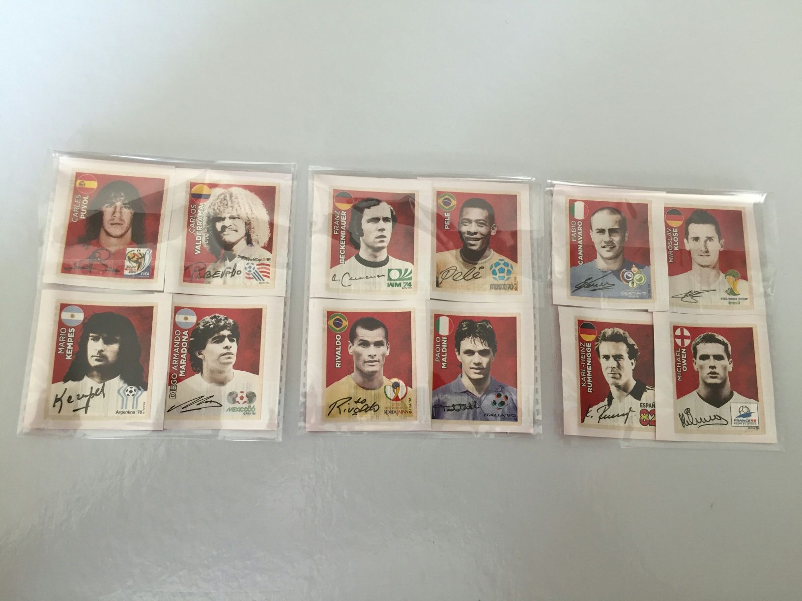 Cromos C1 a C12 Coca Cola Panini Russia 2018