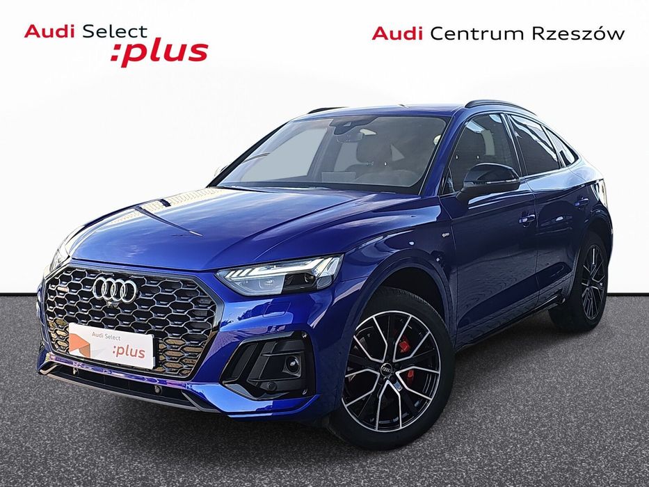 Audi Q5 Sportback gwarancja do 2030, kamery 360, hak, aktywny tempomat, matrixy