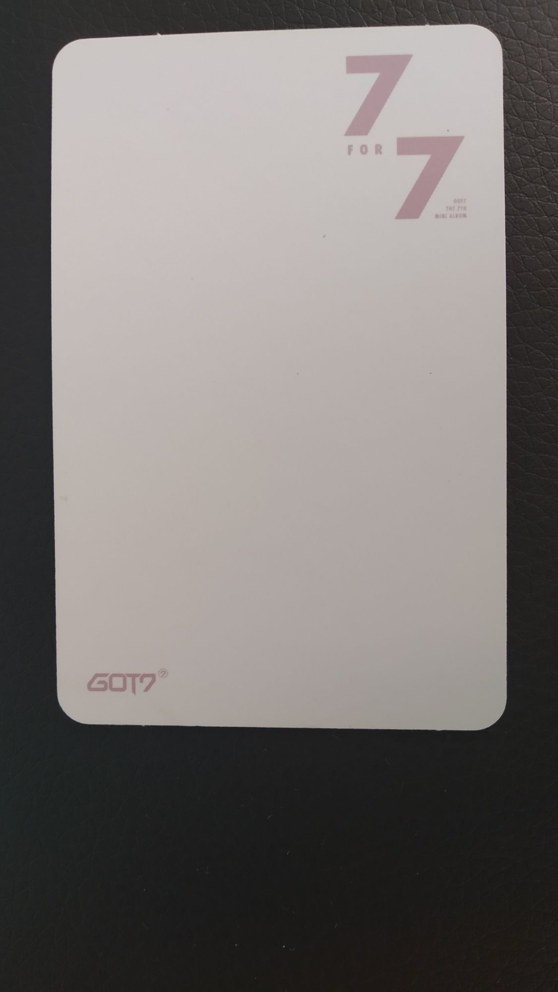 got7 mark photocard