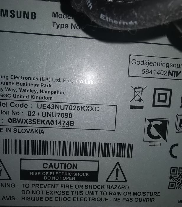 TV UHD 7 Samsung 43''