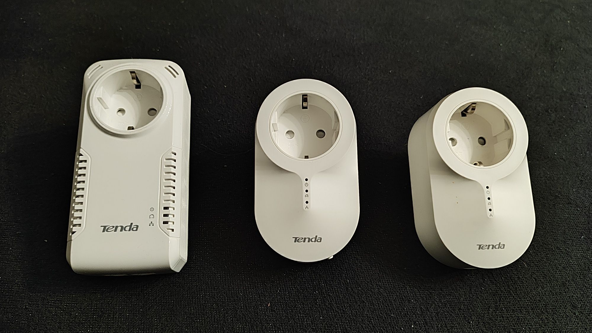 3 adaptery sieciowe 2x TENDA PH6 + 1x TENDA P1002P