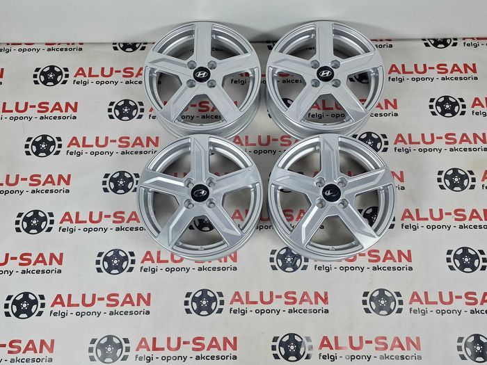 NOWE alufelgi HYUNDAI 15" 4x100 ACCENT ATOS GETZ i10 i20 Srebrne