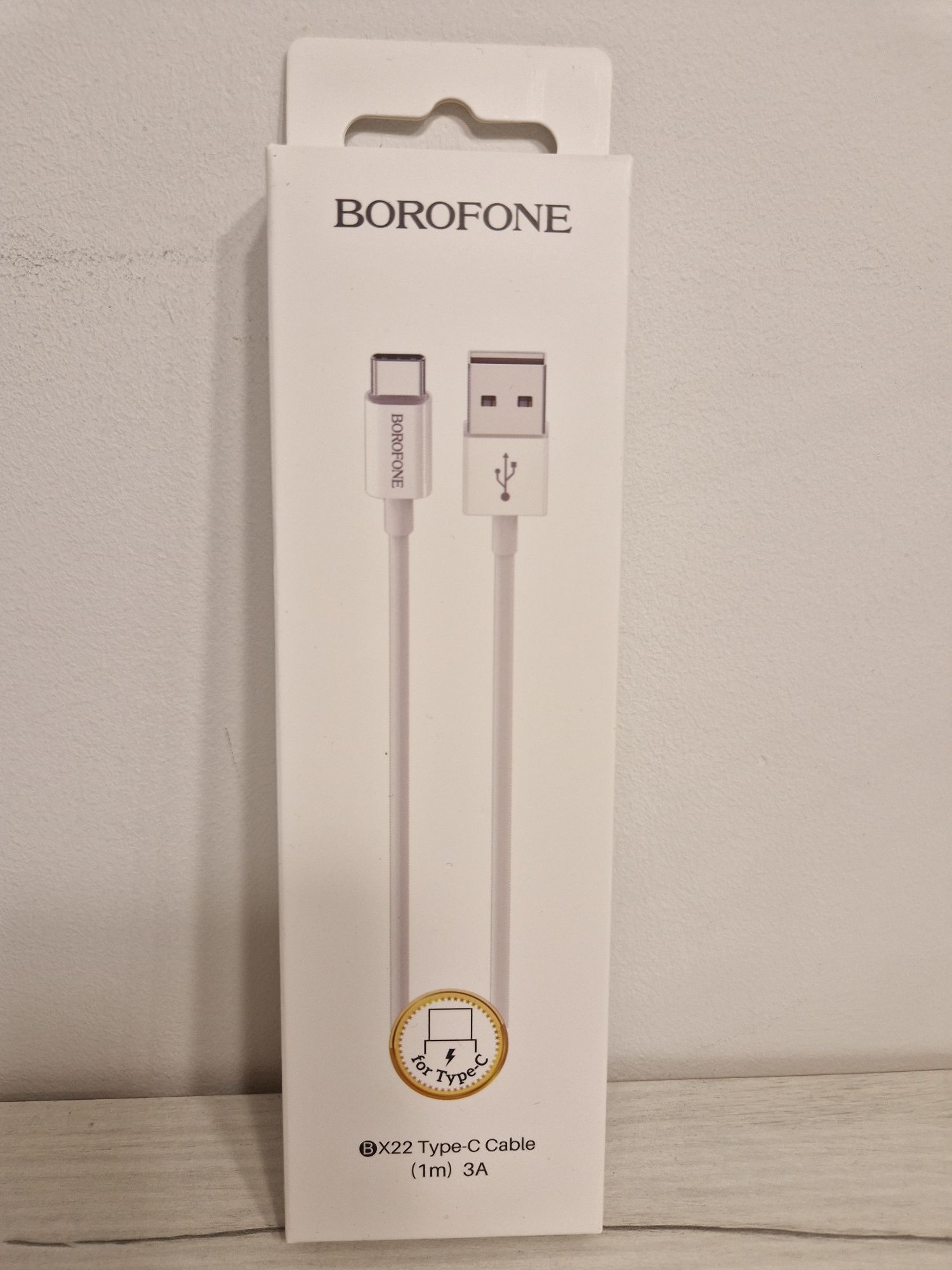 Borofone Kabel BX22 Bloom - USB na Typ C - 3A 1 metr biały