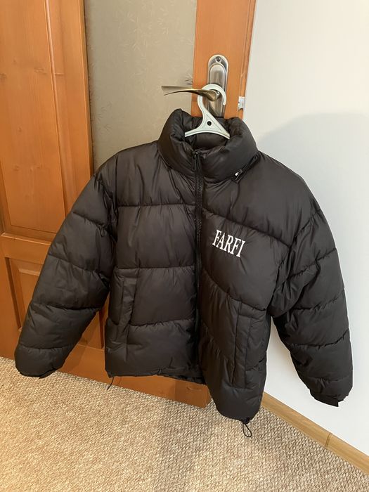 Пуховик FARFI white logo S