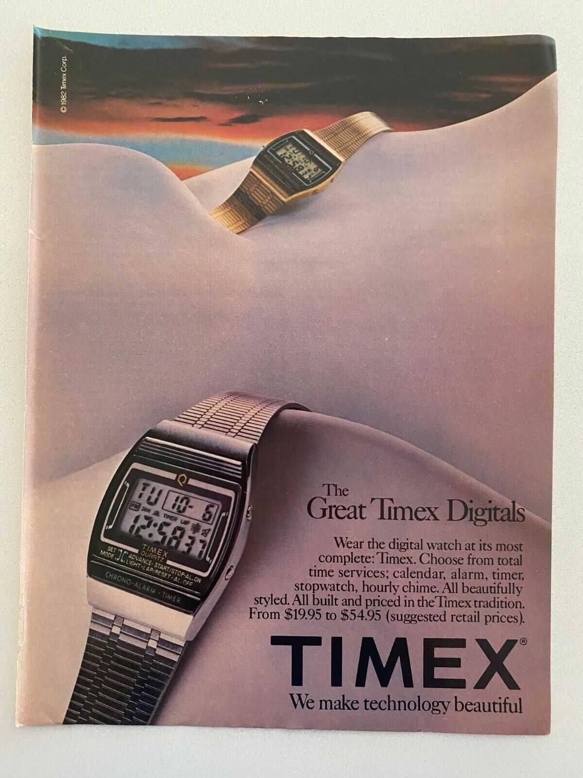 Zegarek TIMEX - Vintage - 1982, LCD