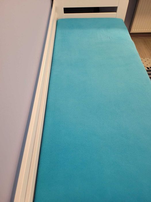 Łóżko drewniane, rozsuwane 2 osobowe z szufladami