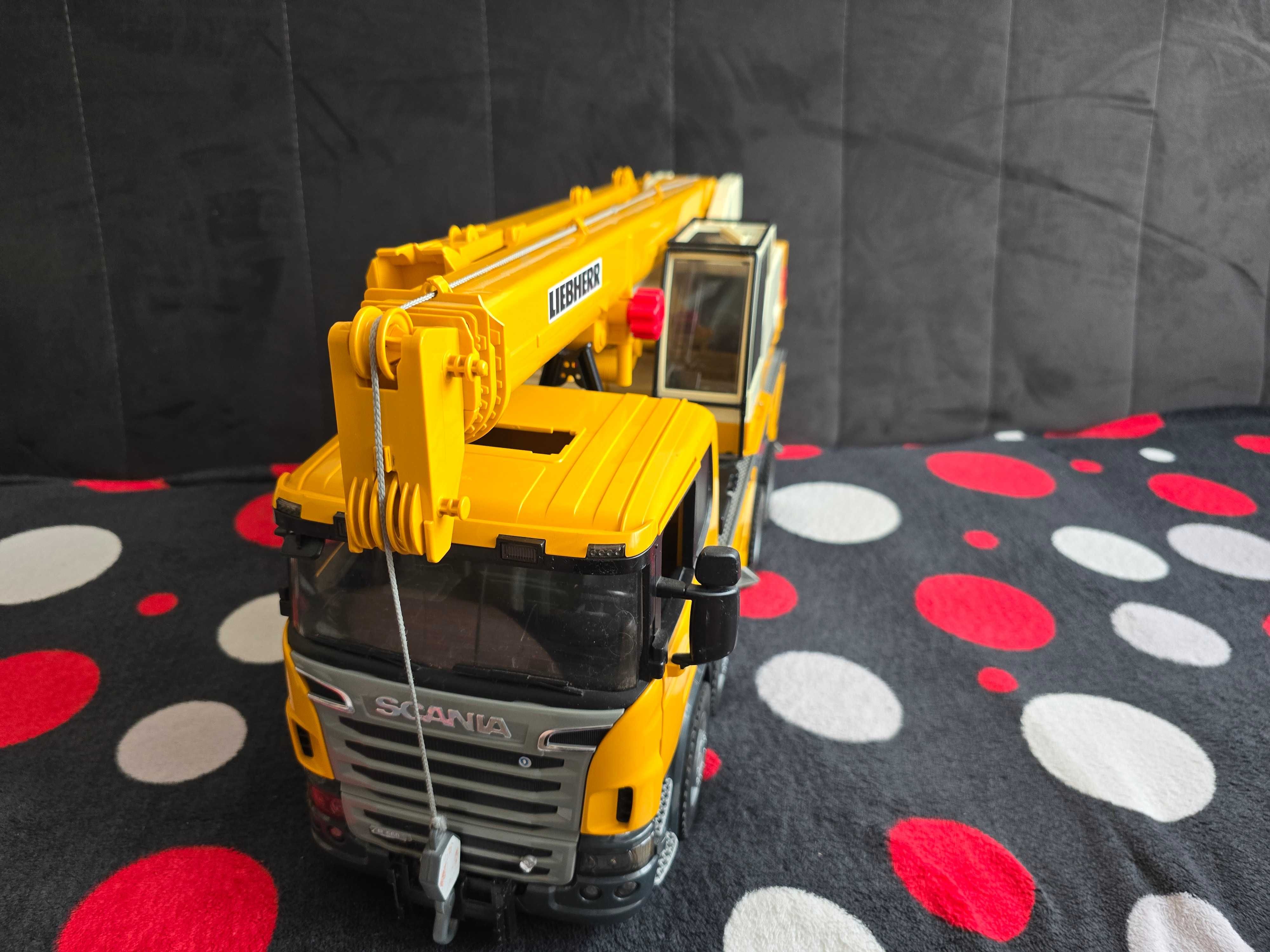Bruder dźwig Scania Super 560R Liebherr Ciężarówka z dźwigiem