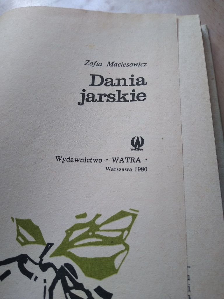 Książka kucharska. Przepisy. Z. Maciesowicz. Dania jarskie.