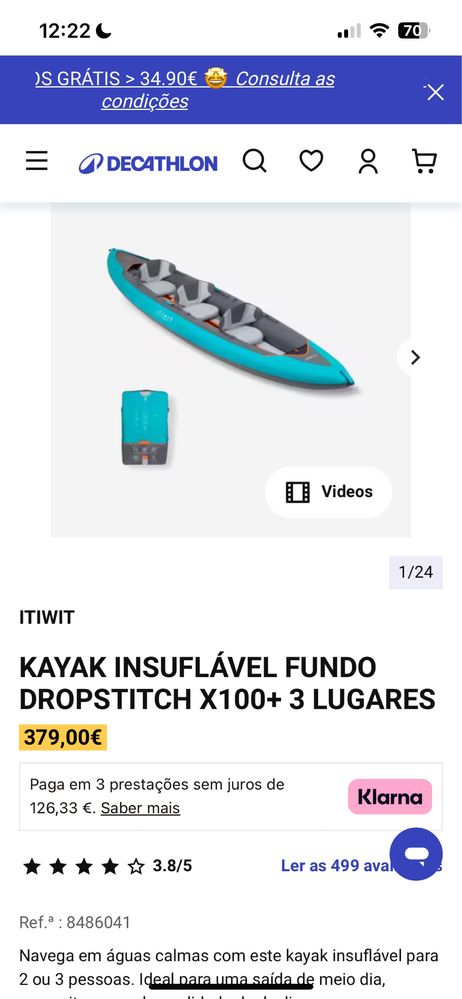 Kayak Insuflavel Fundo