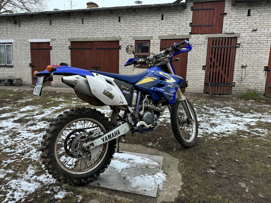 Yamaha WR250F rok 2004 HOMOLOGACJA + zbroja, buty, kask